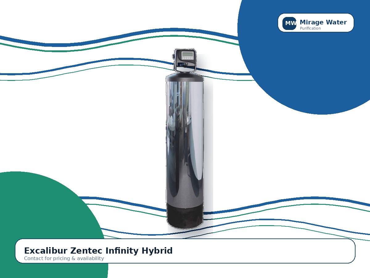 Excalibur Zentec Infinity Hybrid equipment photo on a Mirage Water branded white background